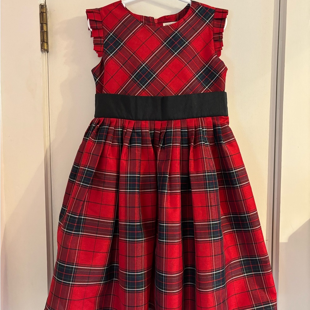 Red Plaid Kids Dress